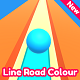 Line Road Colour 3D Game Unity Source Code (Template) With Ads Integrated - Mobile / Android