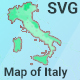 Map of Italy - HTML5 / Charts and Graphs