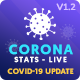 Corona Stats - COVID-19 Coronavirus Live Stats & Widgets for WordPress - WordPress / Utilities