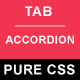 Tab Switch Accordion Pure CSS - CSS / Miscellaneous