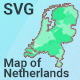 Map of Netherlands - HTML5 / Charts and Graphs