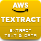 AWS Amazon Textract - Extract Text Forms Tables from Images and PDFs with ML - PHP Scripts
