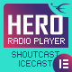 Hero - Shoutcast and Icecast Radio Player With History - Elementor Widget Addon - WordPress / Add-ons