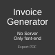 Invoice Generator - JavaScript