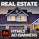 Real Estate Multi-Purpose AD BANNER | Adobe Animate CC - HTML5 / Ad Templates