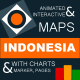 Animated and Interactive Maps of Indonesia with Charts, Markers, and Pages - HTML5 / Charts and Graphs