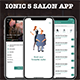 ionic 5 salon (admin + user) full app templates - Mobile