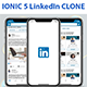 ionic 5 linkedin app full template - Mobile
