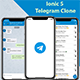 ionic 5 telegram app full template - Mobile