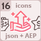 Marketing Price Animated Icons Pack - Lottie Json SVG - JavaScript / Animated SVGs