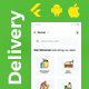 6 App Template| eCommerce Food Grocery Delivery App| Courier App| Peer to Peer Delivery App| Delivoo - Mobile / Flutter