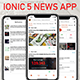 ionic 5 full news app template - Mobile