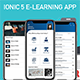 Ionic 5 E-Learning app template - Mobile