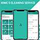 ionic 5 cleaning services app template - Mobile