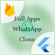 Flutter WhatsApp clone - Mobile / Native Web
