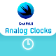 SwiftUI Analog Clocks - 3 Beautiful Themes - Mobile / iOS