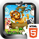 Jungle Jigsaw Puzzle Game ( HTML5 ) 6 Puzzles - HTML5 / Games