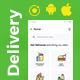 6 App Template| eCommerce Food Grocery Delivery App| Courier App| Peer to Peer Delivery App| Delivoo - Mobile / Nativ...