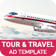 Tour & Travel | Flight Booking Banner (TT001) - HTML5 / Ad Templates