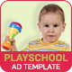 Education & Institute | Playschool Banner (EI002) - HTML5 / Ad Templates