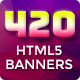 Premium Banner Bundle - 420 Animated HTML5 Banner Templates - HTML5 / Ad Templates