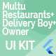 Food Delivery UI Kit in Flutter - 3 Apps - Customer App + Delivery App + Owner App - Mobile / Flutter