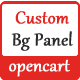 Custom Background Panel - Plugins / OpenCart