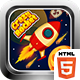 Crazy Rocket 2 (CAPX | HTML5 | Cordova) Space Shooter Game - HTML5 / Games