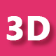 3D Social Media Icons - CSS / Animations and Effects