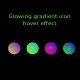 Glowing Gradient Icon Hover Effect - CSS / Buttons