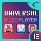 Universal Video Player - YouTube/Vimeo/Self-Hosted - Elementor Widget - WordPress / Add-ons