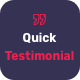 Quick Testimonial - JavaScript / Miscellaneous