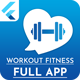 Flutter fitness Workout full source code with admob ready to publish - Mobile / Flutter / Full Applications