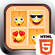 Emoji Memory Matching Card Game ( HTML5 ) Puzzle Game - HTML5 / Games