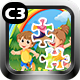 Playing Kids Jigsaw Game (Construct 3 | C3P | HTML5) Puzzle Game - HTML5 / Games