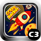 Crazy Rocket 2 (Construct 3 | C3P | HTML5) Space Shooter Game - HTML5 / Games