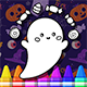 Halloween coloring book - HTML5 / Games