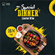 Food Dinner Animated Banner GWD - HTML5 / Ad Templates