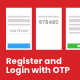 Mobile Login and Registration - WordPress