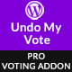 Undo My Vote Addon For BWL Pro Voting Manager - WordPress / Add-ons