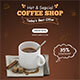 Coffee Shop Animated Banner Google Web Designer - HTML5 / Ad Templates