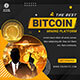 Cryptocurrency Bitcoin Animated Banner Google Web Designer - HTML5 / Ad Templates