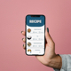 Recipe iOS App with Minimal UI - Mobile / iOS