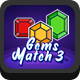 Gems Match 3 - HTML5 Game - HTML5 / Games