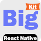 React Native UI KIT | BigKit -Biggest React Native App Template Kit - 30 Apps - Mobile