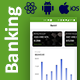 Online Banking Android App + Online Banking iOS App Template| Bank App| BankX | React Native - Mobile