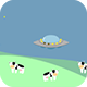 UFO Steals Cows HTML5 Construct 2/3 - HTML5 / Games