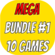 Mega Bundle #1 - 10 Android Games Projects with AdMob - Mobile / Android