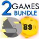 2 Games Space Bundle ( AdMob + Unity Ads ) - Mobile / Android