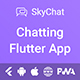 SkyChat - Chat & Group Chat Flutter App (Android, IOS, PWA Responsive Website) - Mobile / Flutter